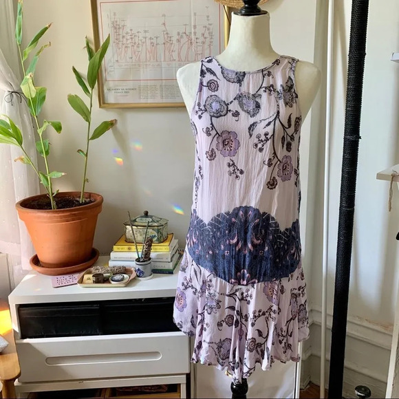 Free People Drop Waist Tank Sun Dress - Picture 1 of 8